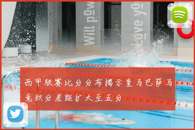 西甲联赛比分分布揭示皇马巴萨马竞积分差距扩大至五分